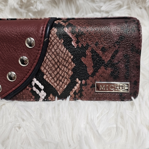 Miche Bags Miche Wallet Faux Print Snake Slim Design Wallet Retired Vintage - Picture 6 of 9